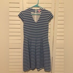 Lilly Pulitzer Blue and White Striped Dress